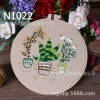 The factory sells 3D stereoscopic floral European-style embroidery DIY printed cross-stitch beginner material kits details Picture